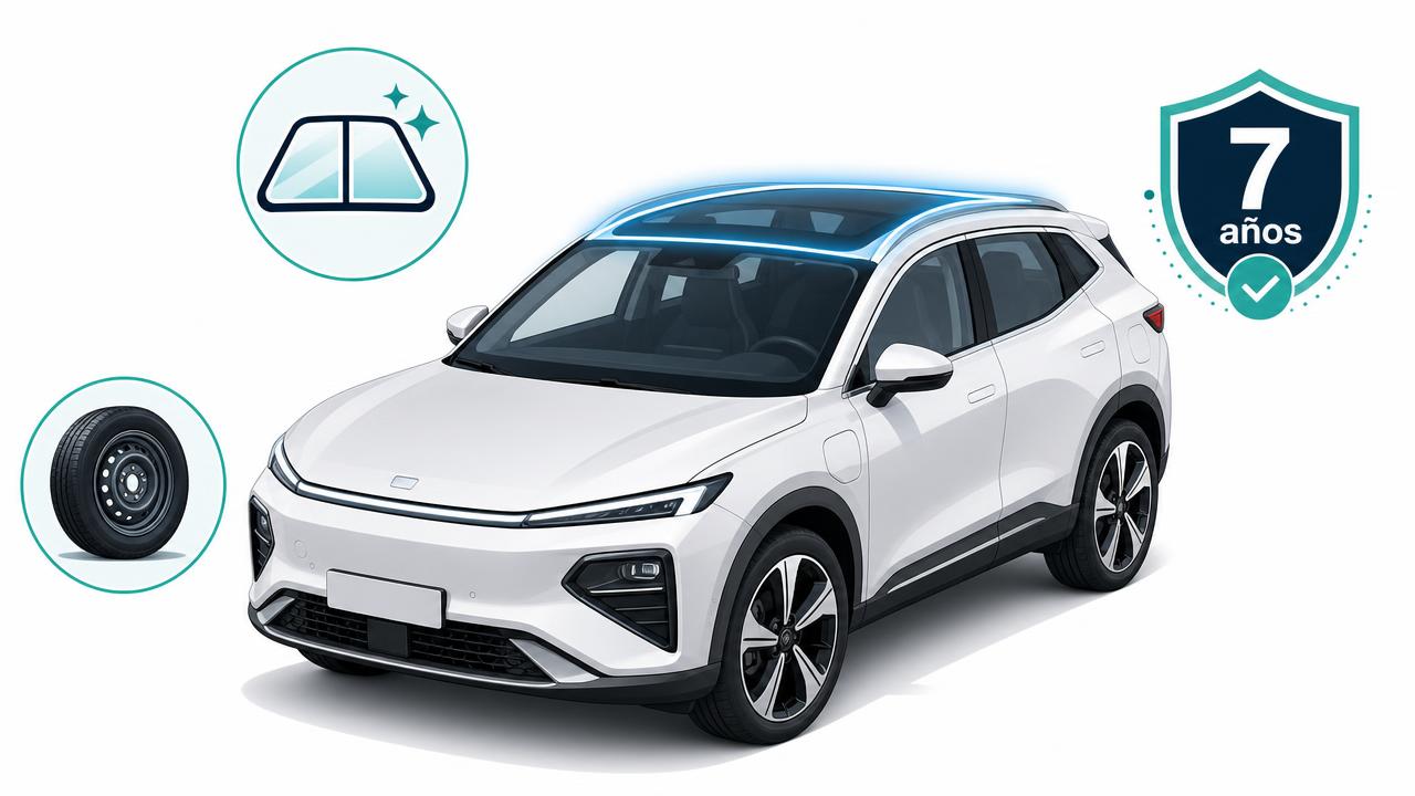 Dongfeng Vigo en Uruguay: ahora con techo de vidrio, rueda de auxilio y garantía de 7 años